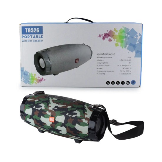 T&G Portable Wireless Speaker TG-526 Military